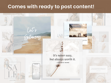 Load image into Gallery viewer, 30 FASHION &amp; STYLE Neutral Aesthetic Instagram Post Templates
