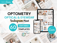 Load image into Gallery viewer, 60 OPTOMETRY &amp; OPTICAL Instagram Post Templates
